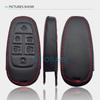 Atobabi Leather Car Key Case Keychain For Hyundai Tucson Nexo Santa Fe Azera Sonata   Smart Remote Control Protect Cover