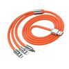 3.94ft 120W 3 in 1 Charging Cord for IOS Interface for Android TYPE C Interface Universal Multi Charging Cable for Cell