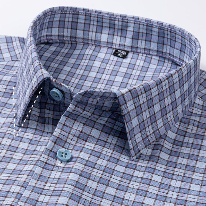 160KG Pasuje na 11XL 10XL Duży Wysoki Gorąca Sprzedaż Oxford 100% Bawełna Męska Koszula Długi Rękaw Plus Size Biznesowa Casual Trwała Koszula do Pracy