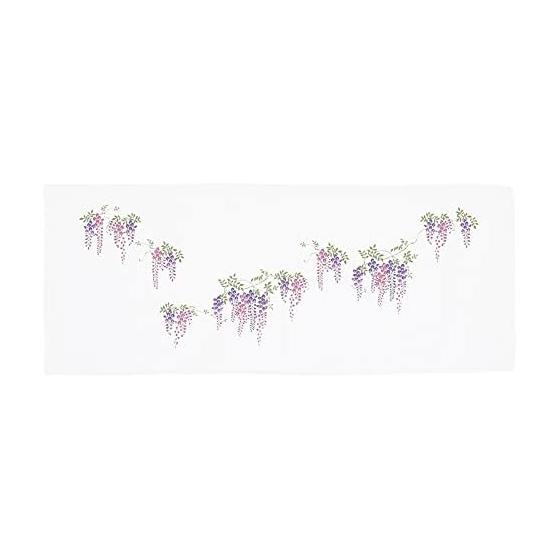 Musubi Gauze Tenugui 88cm Wisteria Purple Made in Japan