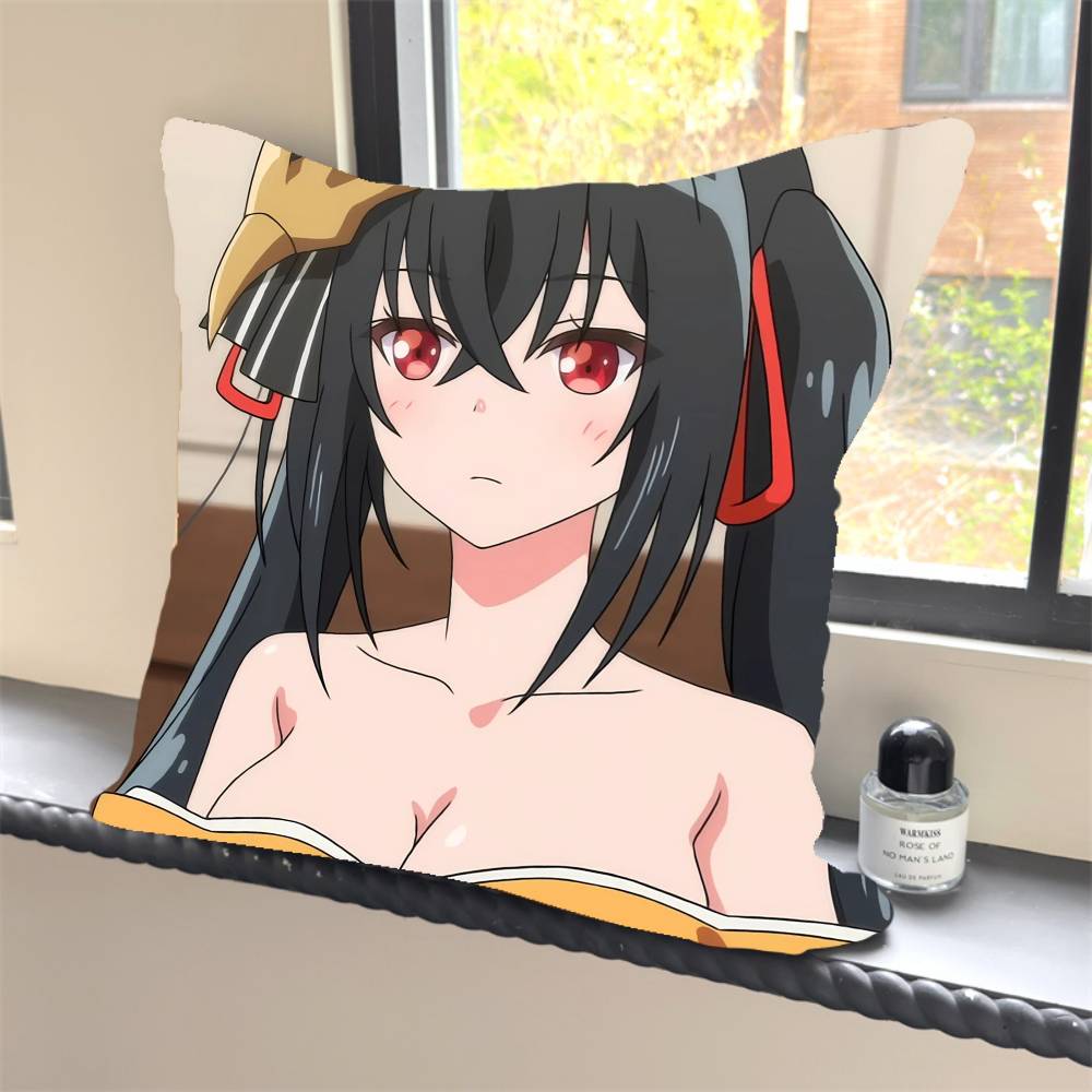 

1PC Sexy Anime Girls Pillow Case Square Bedroom Sofa Leisure Comfort Cushion Car Home Decoration 12x12Inch