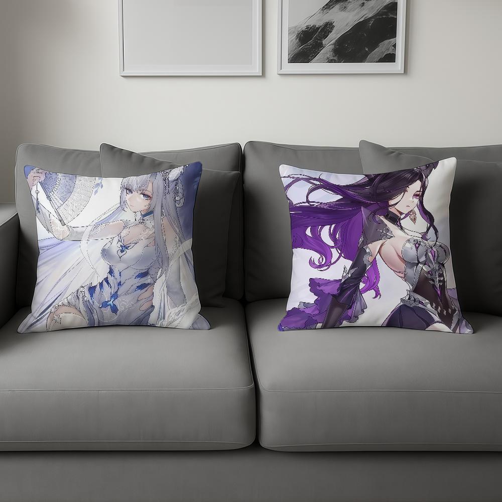 Game D-Duet Night Abyss cushion cover For Sofa Car Office Cafe Soft And Comfortable Double-Sided Printing Pillow Cover