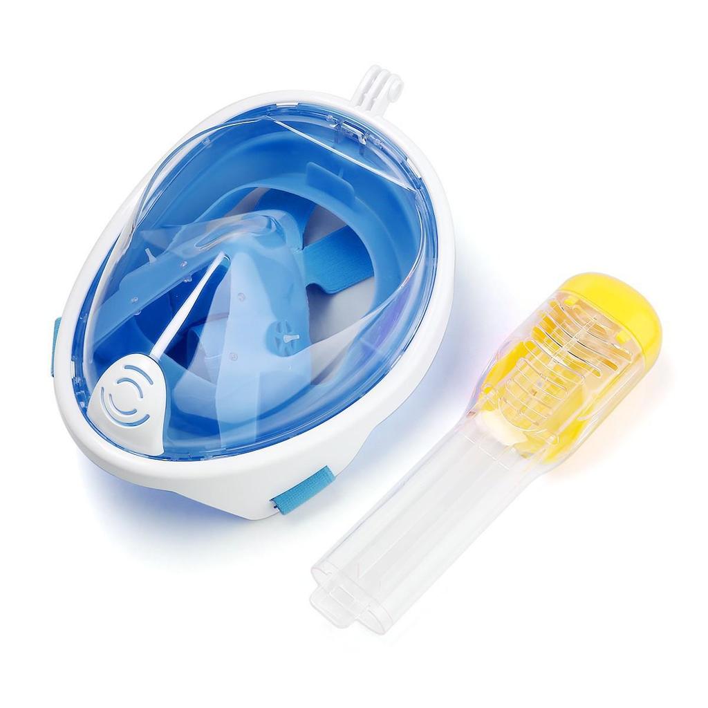 First Gen Anti-Fog Silicone Diving Mask for Adults & Kids - Full Dry Snorkeling & Swimming Equipment