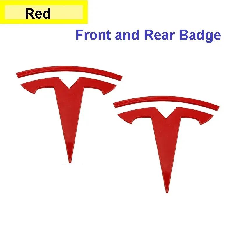 Auto Sticker Tesla Metaal Auto Voor Motorkap Cover Embleem Sticker voor Tesla Model 3 Mode Y Auto Achterklep Badge Decal Exterieur Accessoires