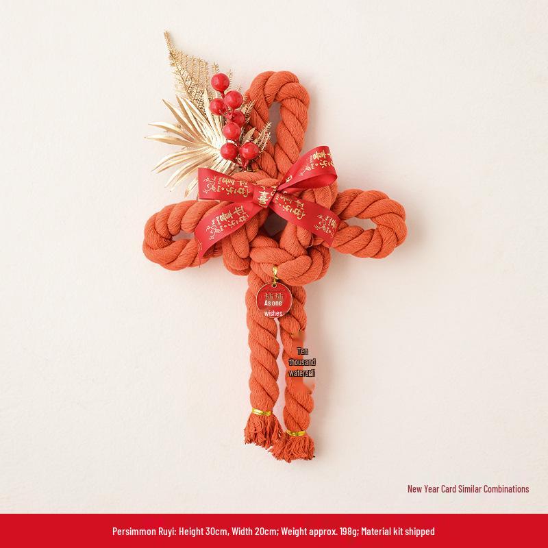 NUCHI Chinese Knot & Wanzi Ornament: New Year Display for Spring Festival