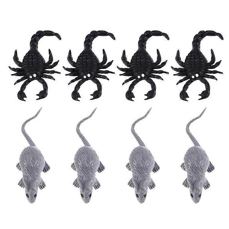 8pcs Halloween Simulation Toys For Halloween Decorations