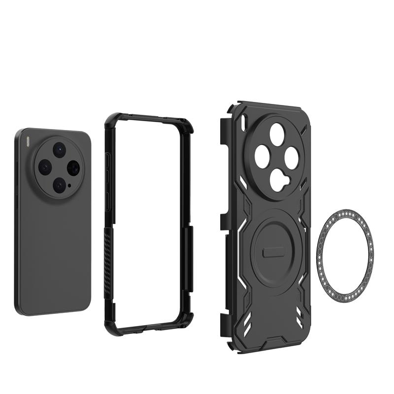 Custodia per Vivo X300 Custodia per Vivo X300 Pro Antiurto Armatura Rigida PC Adsorbimento Magnetico Ricarica Wireless Cover Posteriore Per Custodia Vivo X300