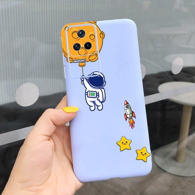 Per Xiaomi Poco F4 Custodia Cute Alien Cartoon Cover morbida in silicone TPU Custodia per telefono per Xiaomi Poco F4 GT PocoF4 Capa antiurto Coque