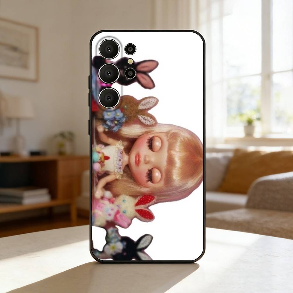 Adorable D-Doll B-BlytheS Phone Case For Samsung S26,S25,S24,S21,S22,S23,S30,Ultra,S20,FE,Lite,10,9,Black Cover