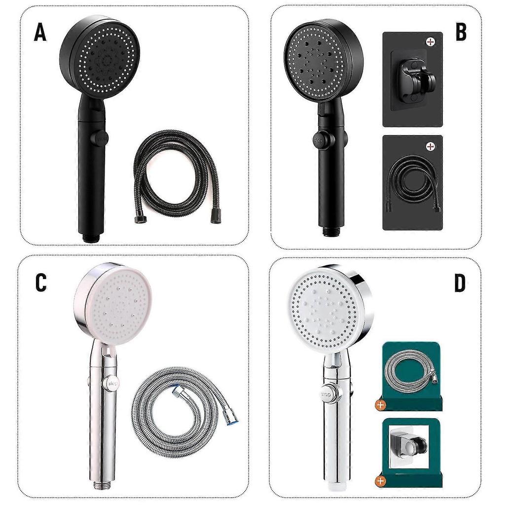 Multi-functional High Pressure Shower Head With 5 Modes,high Pressure Handheld Shower Head With On/off Switch