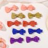 80Pcs/Set Solid Random Color Ribbon Bowknot Hair Clips for Kids Handmade Bows Hairpin Barrette Headwear Girls Hair Accessories