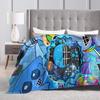 Bluudude Gubby Spawn Point Blankets Forsaken Game Picnic Flannel Throw Blanket For Couch Chair Sofa Bed Soft Bedspread Gift Idea
