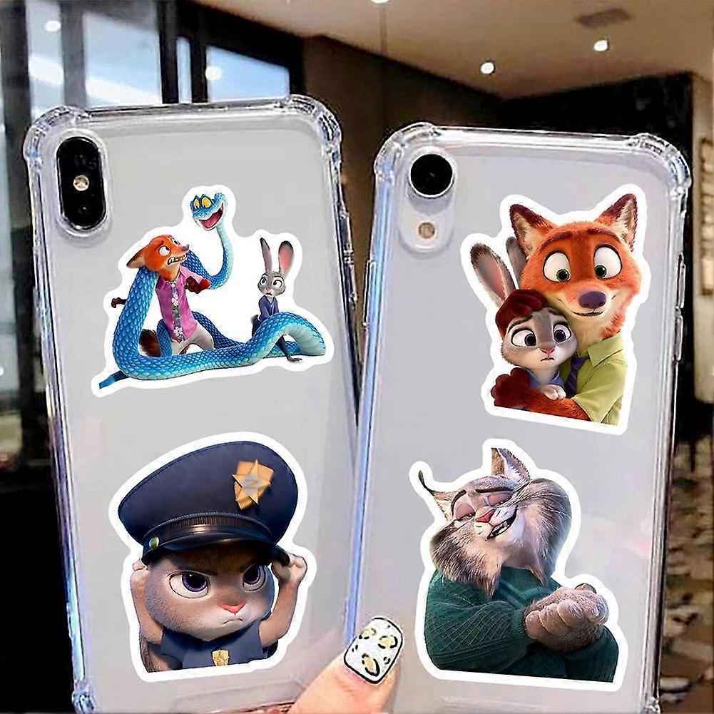 Zootopia 50 Blatt Sticker-Pack Judy Nick Wasserdicht Laptop Gepäck Aufkleber