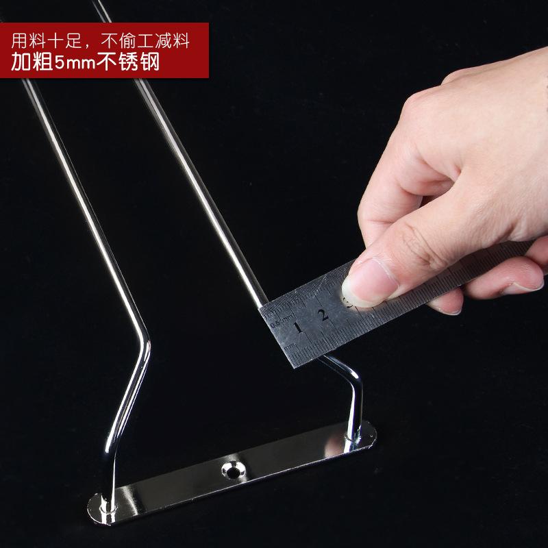 Wine Glass Rack Stemware Holder Home Storage Stainless Steel Hanging Goblet Holder 27cm 34cm