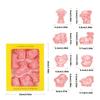 8Pcs Dough Molds Small Cookie Molds Biscuit Cutter Farm Animal Shape Pastries Molds PP Texture Suitable for Celebration