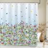 Dandelion Natural Flowers Shower Curtains Waterproof Bathroom Curtain Bath Curtain High Quality With Hooks Shower Curtain