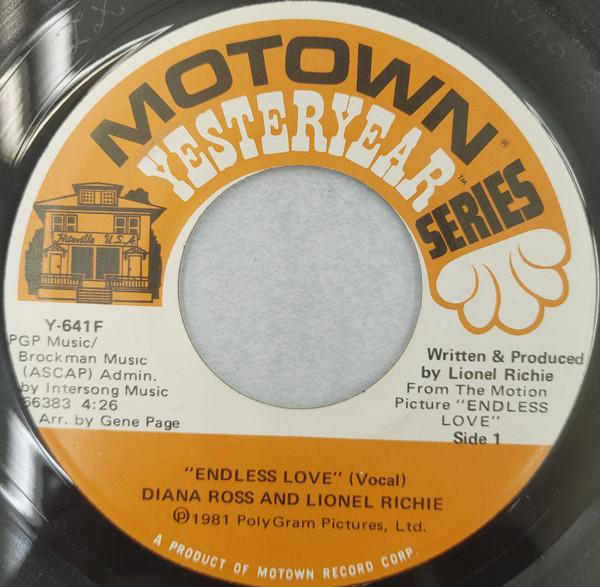 

7inch Record LIONEL RICHIE & DIANA ROSS - Endless Love Y641F MOTOWN 1981 US Soul/Funk Used