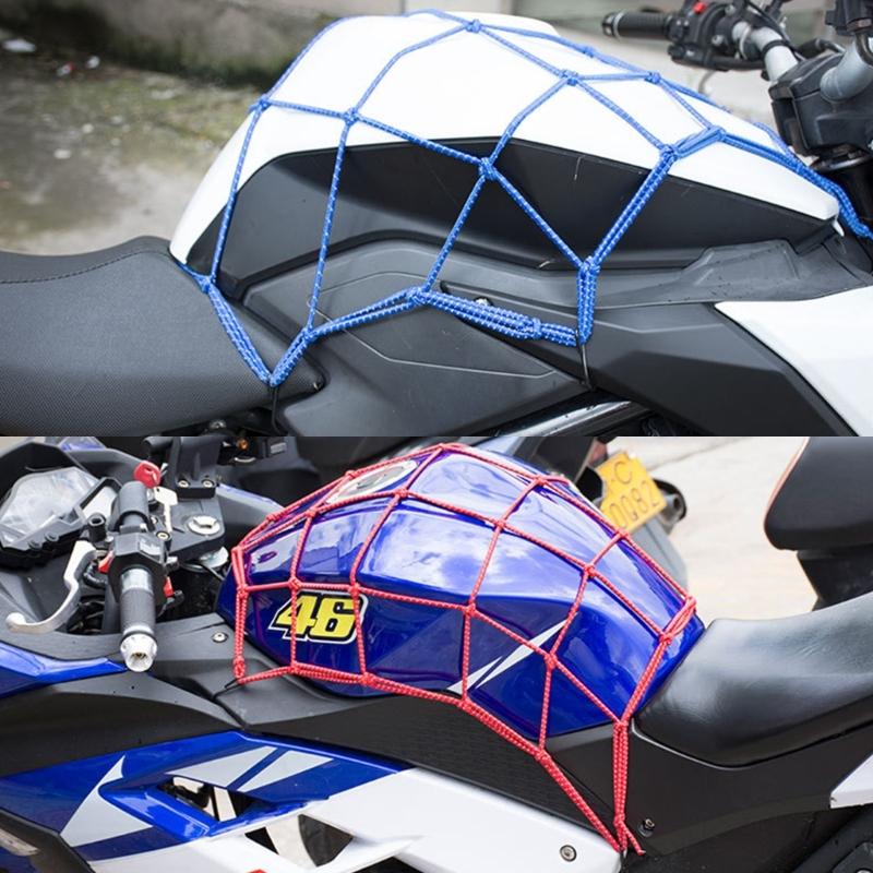 Motorbike Luggage Net Accessory Hook Mesh Cargo Net Bungee Helmet Organizers