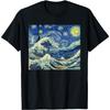 Starry Night The Great Wave Off Kanagawa T-Shirt