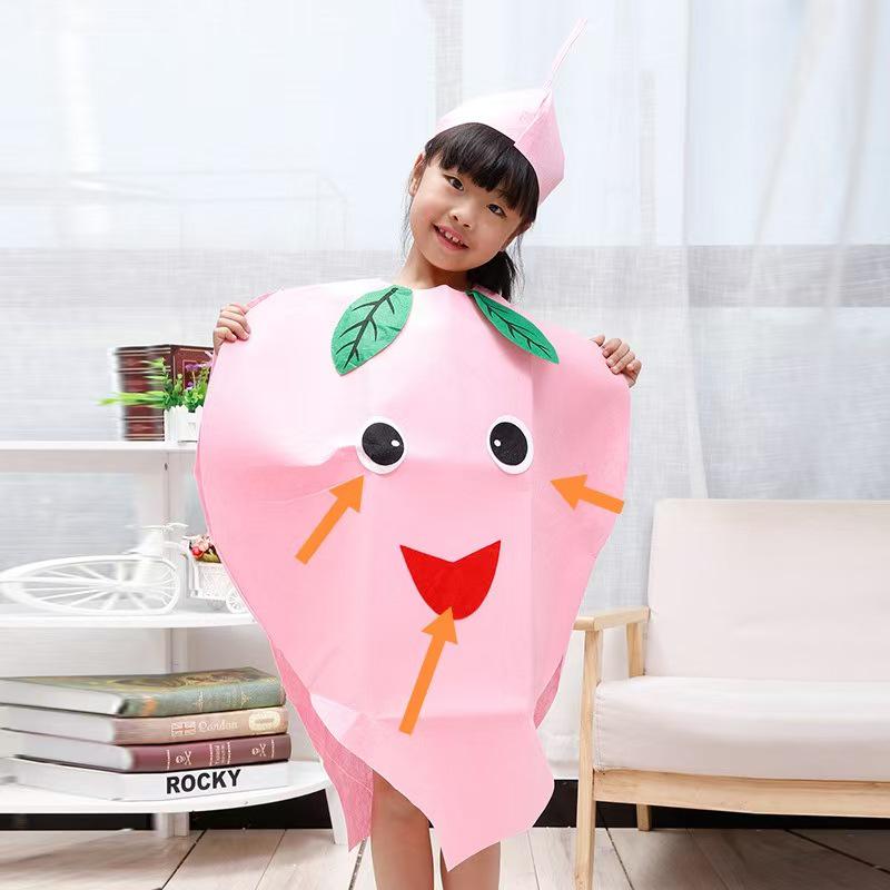 Fruit & Vegetable Halloween Stage Costume for Kids & Parent-Child Performances