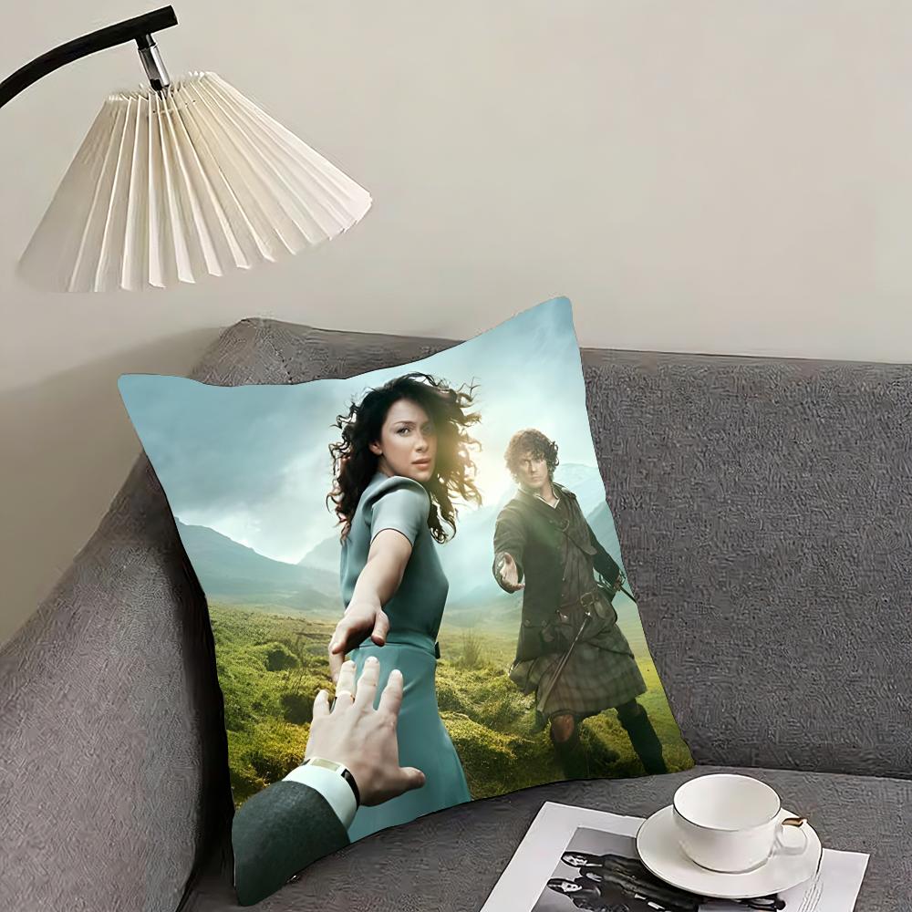 O-Outlander Movie Cushion Cover Pillowcase Ultra Soft Skin Friendly Fabric Cloud Like Comfort & Concealed Zipper