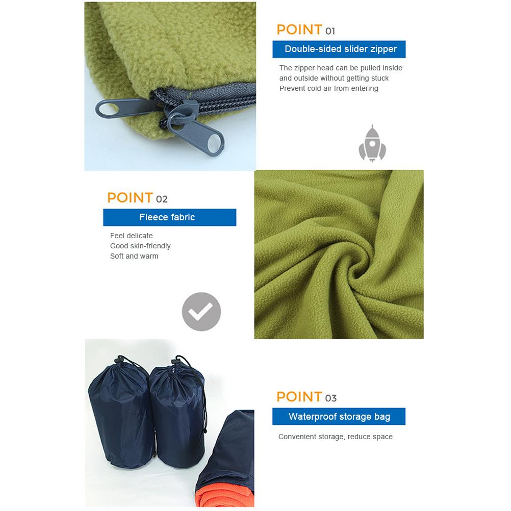 Multi Purpose Fleece Sleeping Bag Liner Leisure Blanket Camping Sleeping Mat