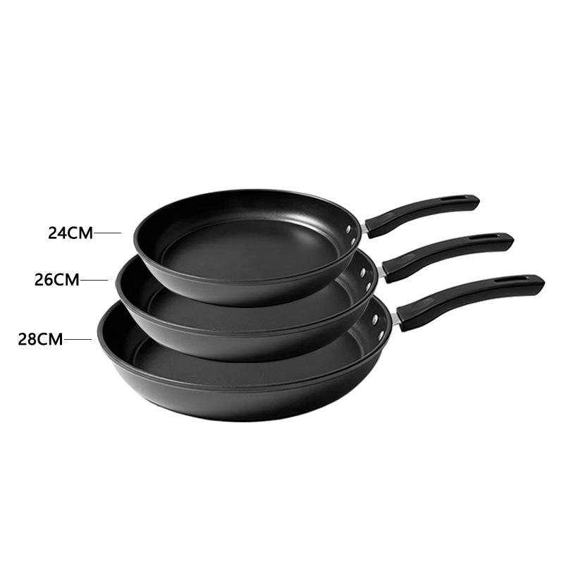Smokeless Non-Stick Medical Stone Frying Pan with Composite Bottom for Eggs and Steaks