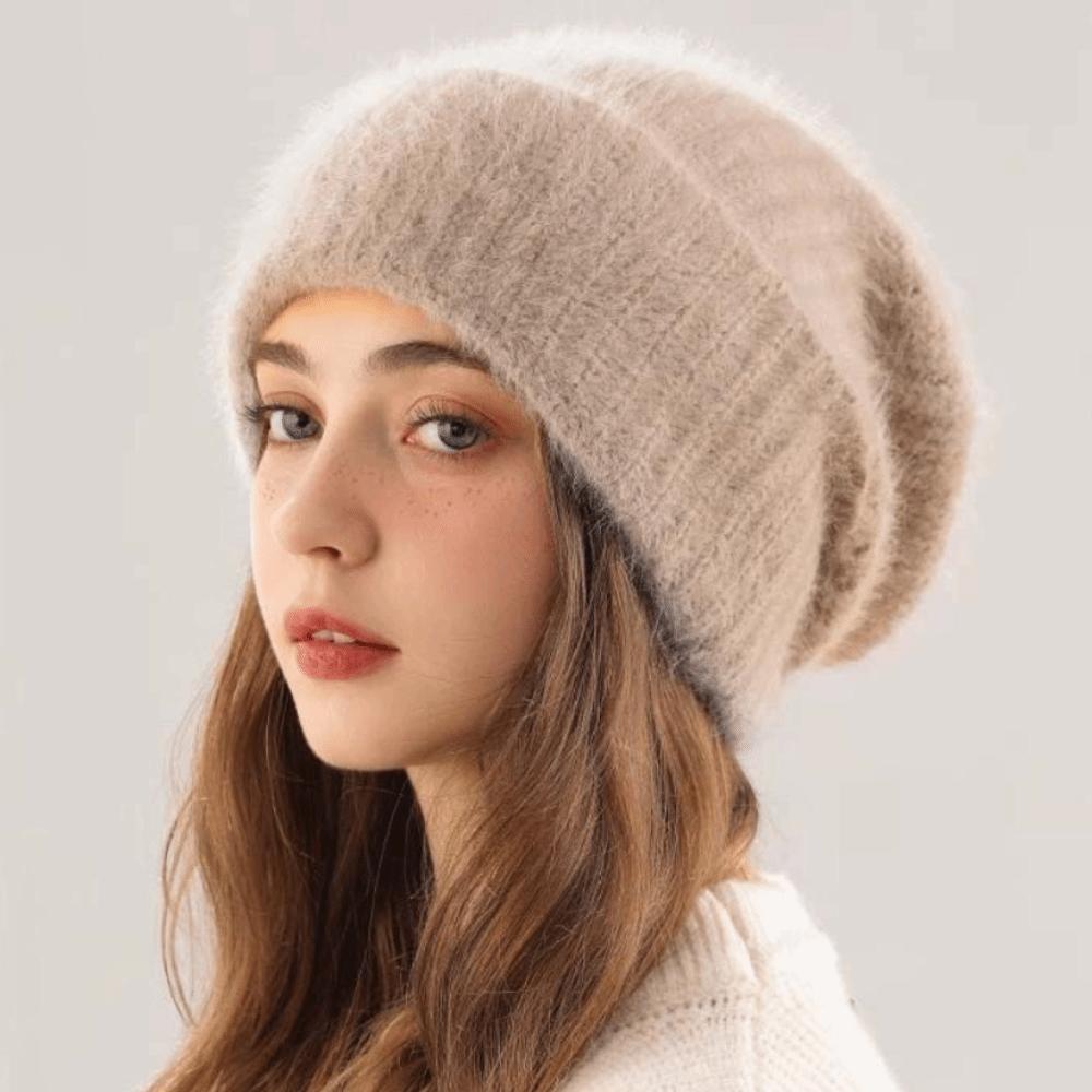 Rabbit Fur Rabbit Fur Hat Large Size Winter Hat Fashionable Head Cap  Winter
