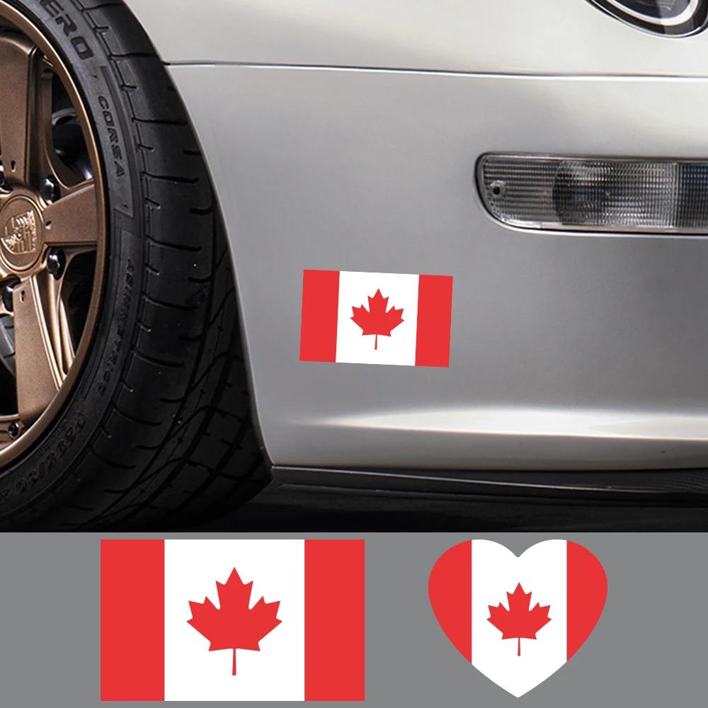 1set Various Canadian Flag Styling Sticker Leaf Red&White Car Stickers Decal History National Symbol of Canada Auto Accessories
