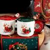 Ru Han Creative Christmas Bone China Mug Set