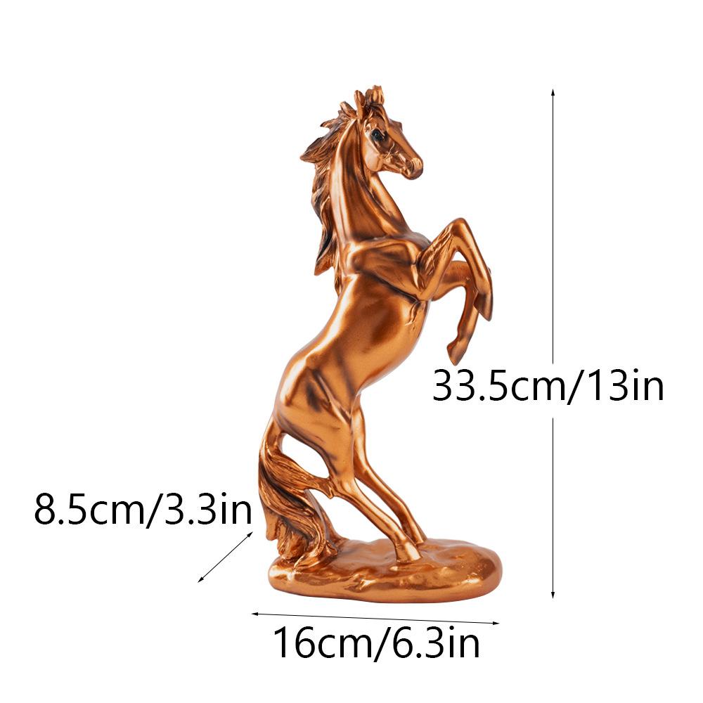 Horse Ornaments Horse To Success Home Animal Office Resin Crafts Living Room Handmade Wine Cabinet Decoration