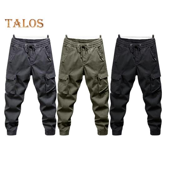 Women Cargo Pants with Multi Pockets Elastic Waist Ankle-banded Plus Size Loose Solid Color Outdoor Trousers for Camping Hiking Travel