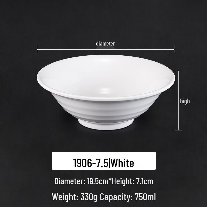 

Commercial Melamine Noodle and Soup Bowl
