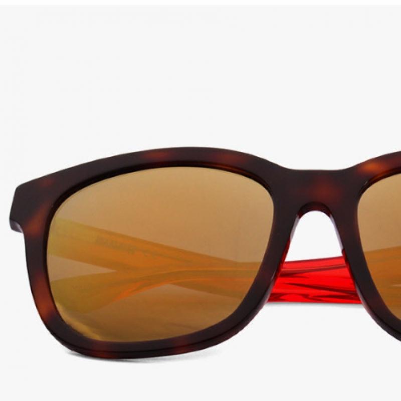 Puma Pu0083sk 004 Ripper Square Horn Rimmed Over Asian Fit Mirror Sunglasses