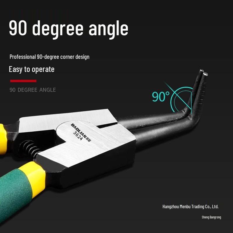 Multifunctional Yellow Retaining Ring Pliers Set: Internal & External Circlip and Spring Pliers