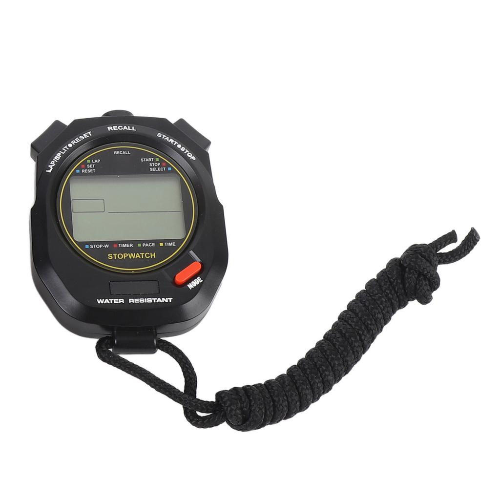 Electronic Digital Sport Stopwatch Timer Date Time Display 2 Alarms Metronome Function for Fitness Referee Digital Stopwatch