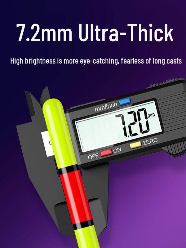 Large Long Casting Rod with Luminous, Eye-Catching, Thickened A-Bo Float for Rock Fishing