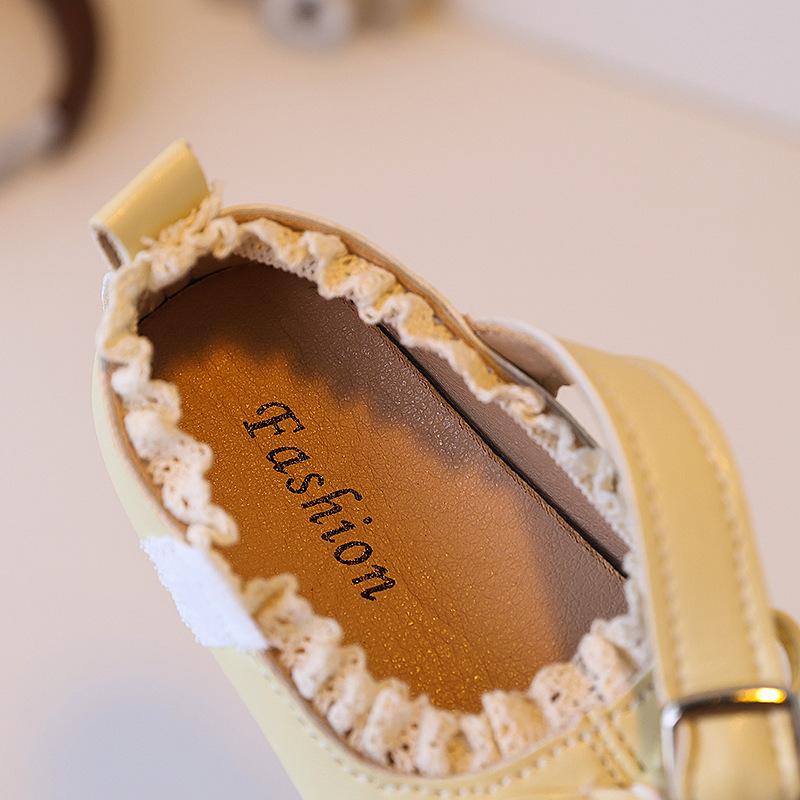 Children's leather shoes2026New Autumn Korean Style Girls' Versatile Bow Princess Shoes Student Soft Sole Flats