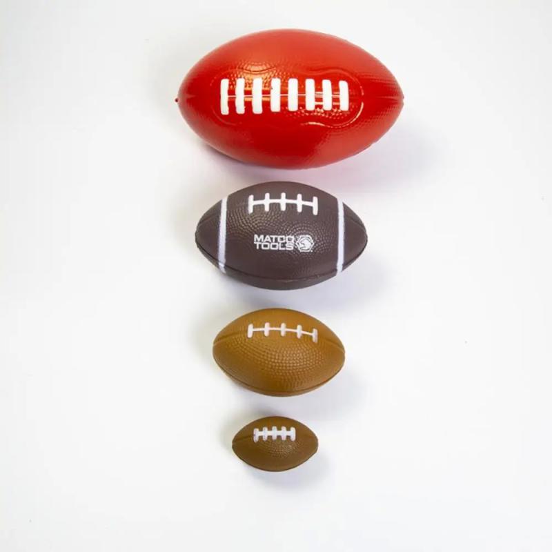 1/2PCS Mini Foam Rugby Non-inflatable Ball for Children Game Ball Small American Football Child Toys Anti-stress Soccer Squeeze
