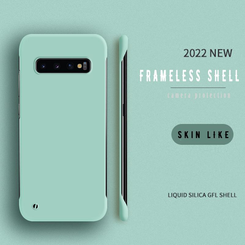 

Дизайнерский тонкий матовый чехол для телефона Samsung S24 S23 S22 S21 S20 FE S10 Plus Bumper Note 20 Ultra 10 Plus Classic Cases S24 Ultra мятный