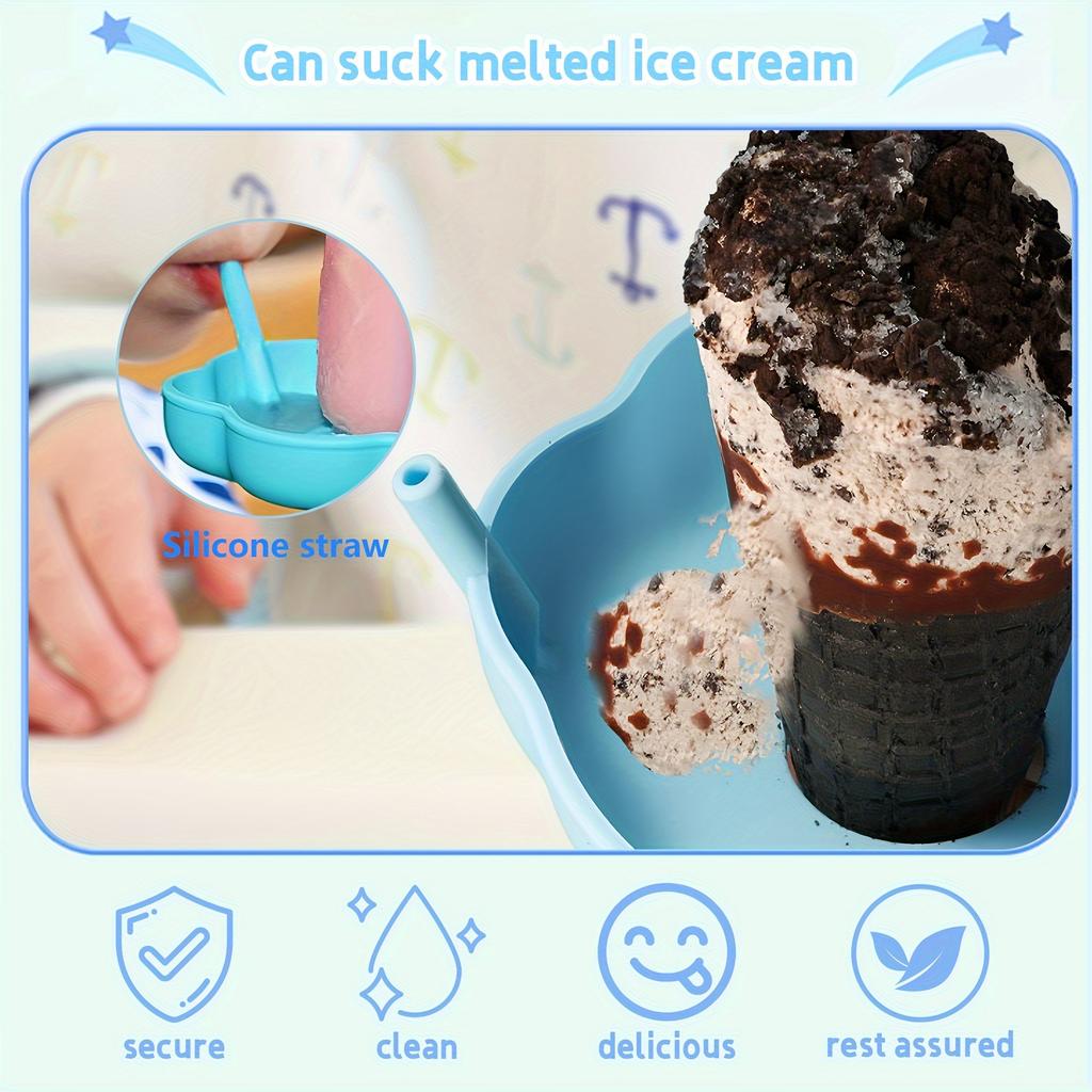Silicone Popsicle Holders For Kids No Drip Leak-Proof Tray Reusable Ice Pop Holder Catcher For Girls Boys Toddler Adults home