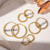 New 3cm-6cm Large Circle Simple Earrings Niche Ear Jewelry