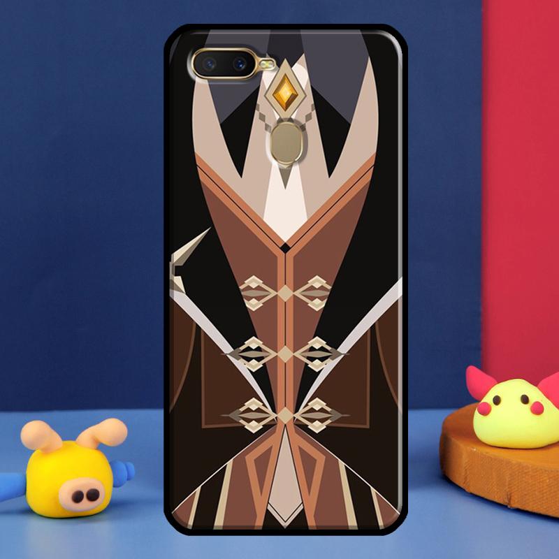 Zhongli Genshin Impact Case For Oppo A91 A5 A9 A16 A76 A96 A58 A78 A98 A52 A72 A74 A94 A54 S A57 A77 A15 A17 Cover