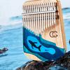 Portable Thumb Piano Multiple Tones Mini Resin Kalimba Finger Plucked Musical Instrument 17 Tones Whale