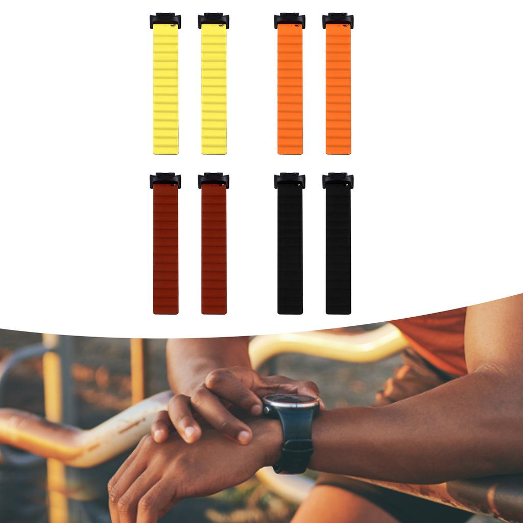 Silicone Watch Strap Magnetic Watch Strap Replacement Skin Friendly Soft Comfortable Lightweight Silicone Magnetic Watch Band