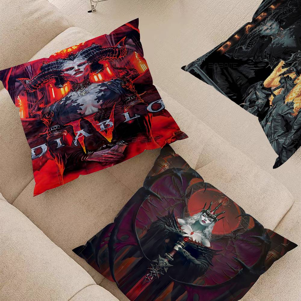 RPG Game D-Diablo 4 Personalized picture text home decorative pillows Household Gifts 45x45cm