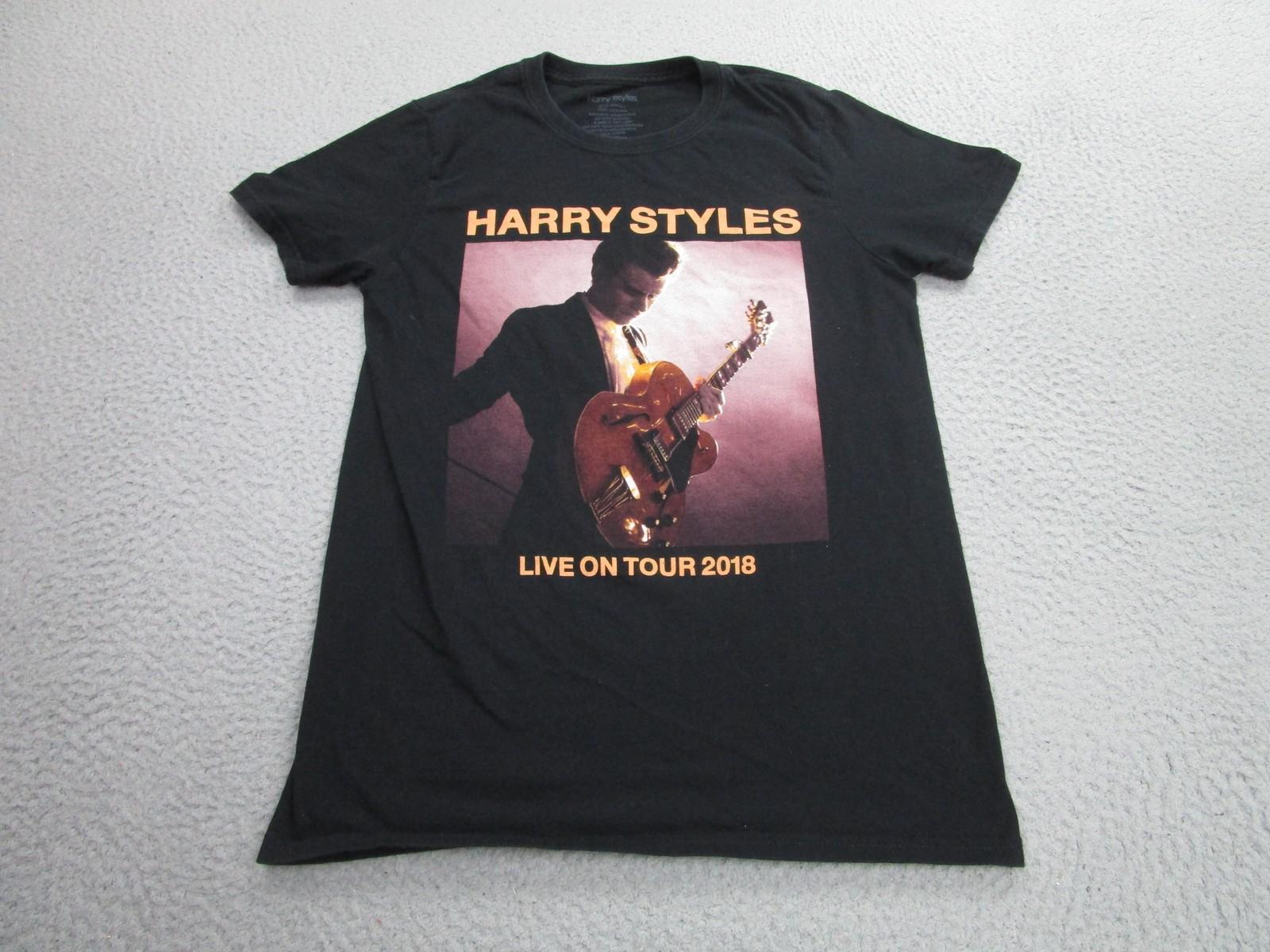 Harry Styles Shirt Mens Small Black Live On Tour 2018 Concert Band Music Tee XXXXL