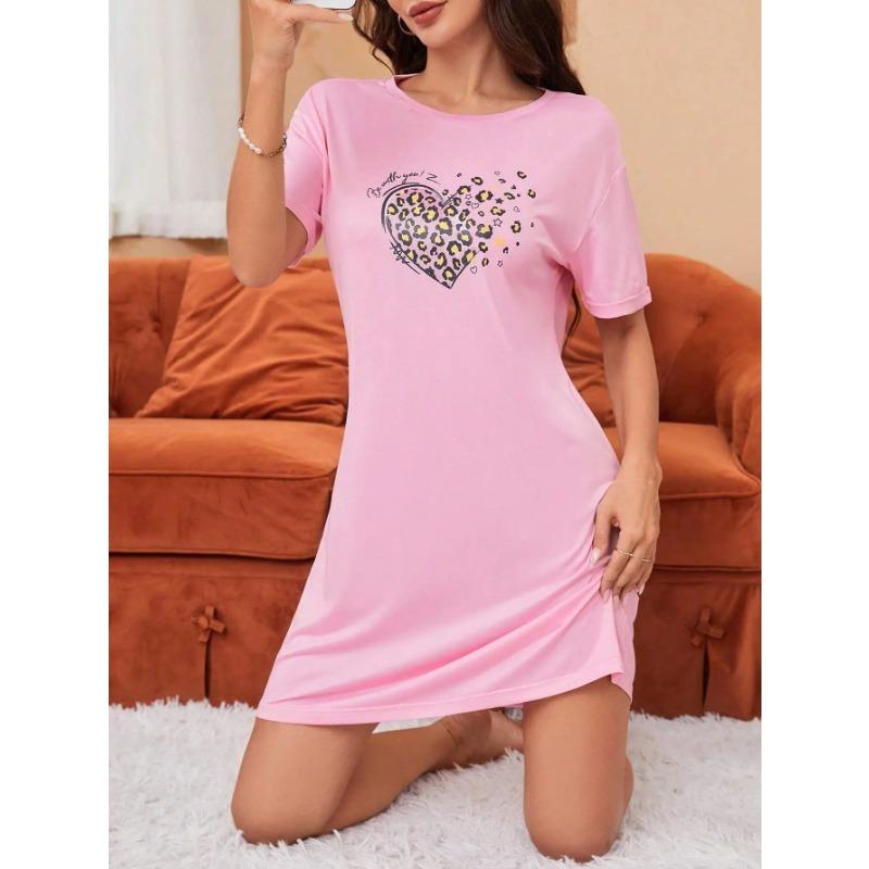 Women's New Homewear Nightgowns For Women Short-Sleeved Pajamas Homewear Comfortable Home Leisure Sexy Casual Nightgowns Homewear