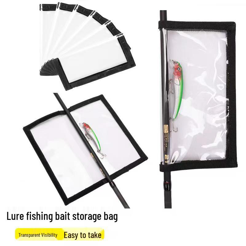 Transparent PVC Treble Hook Guard Bag - Anti-tangle Lure and Rod Protector for Fishing