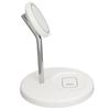 2 in 1 Magnetic Wireless Charger Metal and ABS White Wireless Charger Stand for IPhone 12 13 14